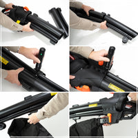 Thumbnail for JACKMEND Elektrische Laubbläser inkl. 35L Auffangsack - 3000W Kabel 270km/h Luftgeschwindigkeit - 15.000 U/min