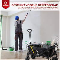 Thumbnail for JACKMEND Faltbarer Bollerwagen Bis 120kg Tragfähigkeit - 83x47x60cm - Inhalt 120L