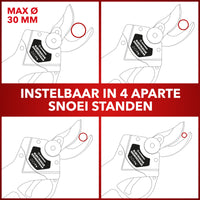 Thumbnail for JACKMEND Elektrische Astschere inkl. Aufbewahrungskoffer und 2 Akkus - 35mm Schnittdurchmesser