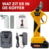 Thumbnail for JACKMEND Elektrische Astschere inkl. Aufbewahrungskoffer und 2 Akkus - 35mm Schnittdurchmesser