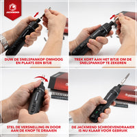 Thumbnail for JACKMEND Akku-Schraubmaschine inklusive 13-teiligem Bit-Set und 3,6V 360RPM Motor