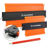 JACKMEND 2 in 1 Abdeckhilfe Set Inklusive Schloss 12 & 25 CM Konturvorlagen