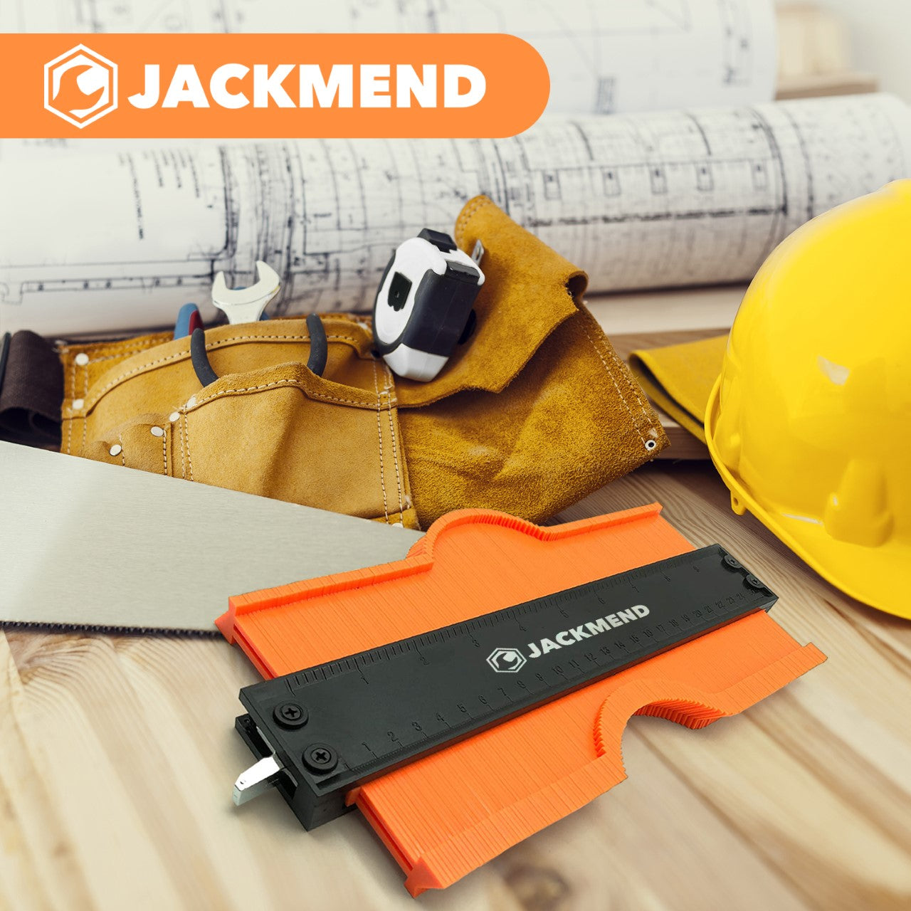 JACKMEND 2 in 1 Abdeckhilfe Set Inklusive Schloss 12 & 25 CM Konturvorlagen